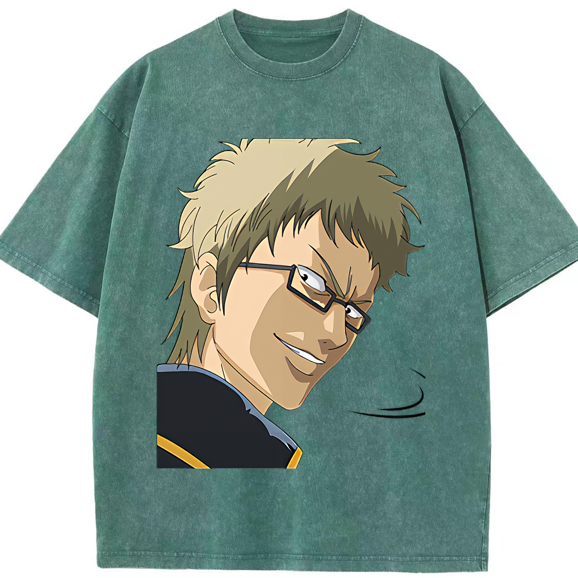 （画像用） ぎんたま 坂田銀時（さかたぎんとき） 神楽 志村新八（しむら しんぱち） GINTAMA Sakata Gintoki Kagura Shimura Shinpachi 綿100% ヴィンテージ風 半袖Tシャツ（フロントプリント）